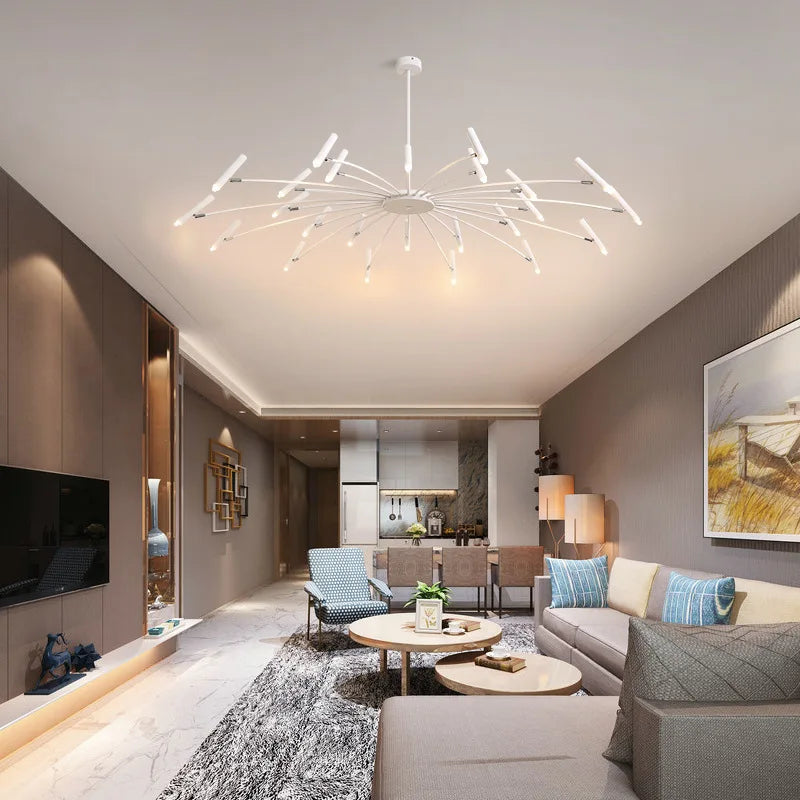 Afralia™ Nordic Minimalist Chandeliers: Modern Art Decor for Living Room, Restaurant & Villa