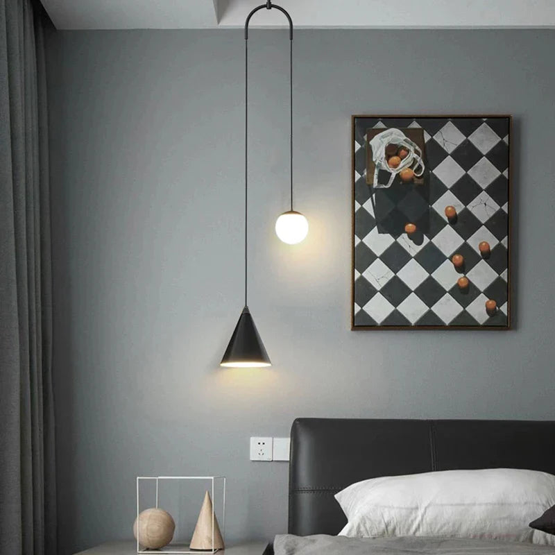 Afralia™ Nordic LED Triangle Pendant Lamp for Cozy Home Decor