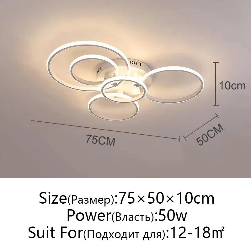 Afralia™ Modern LED Ceiling Chandelier in Gold & Black for Living Room, Bedroom, Study - Dimmable Indoor Lighting