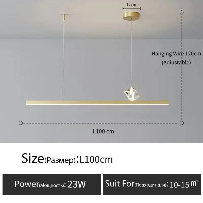 Afralia™ Modern Luxury Crystal Chandelier for Dining Table and Bar Lighting