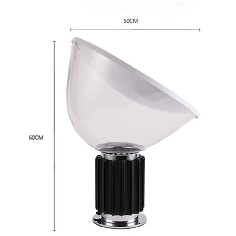 Afralia™ Glass Radar Shade LED Desk Lamp for Bedroom & Living Room Lighting