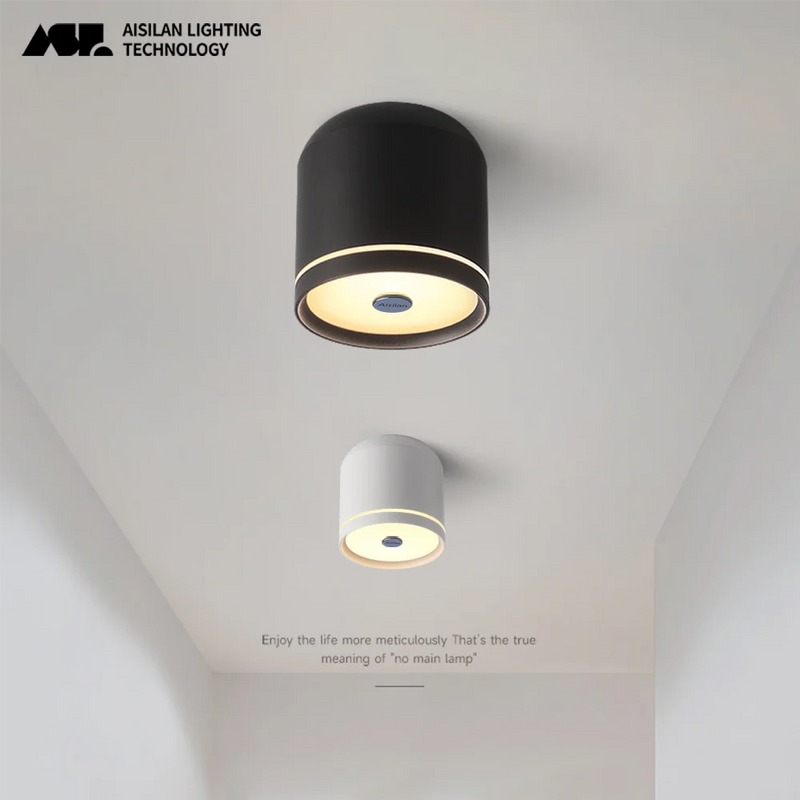 Afralia™ Matte Aluminum LED Downlight 7W 4000K Ceiling Light for Living Room