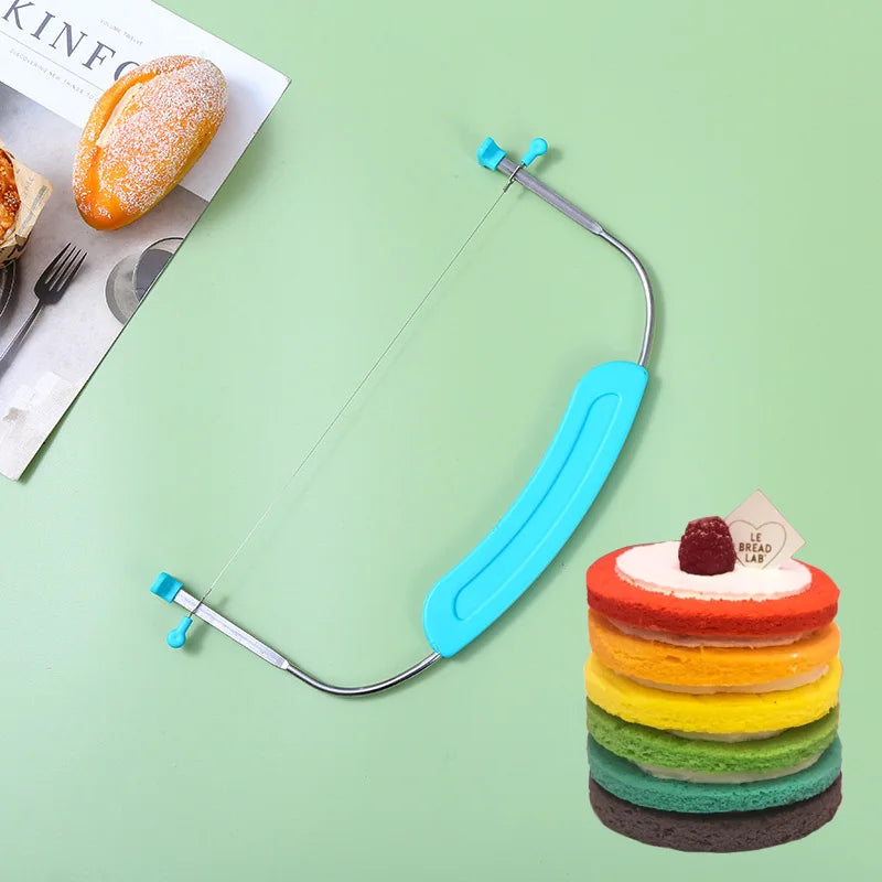 Afralia™ Cake Slicer Dough Divider Baking Tool Stainless Steel Pastry Cutter