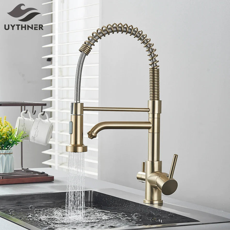Afralia™ Dual Spout Water Filter Faucet for Clean Drinking Water with Rotation Purification