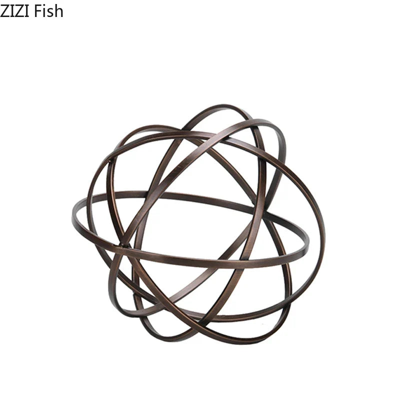 Afralia™ Geometry Sculpture Marble Base Desk Decoration Aesthetics Decor Home Room