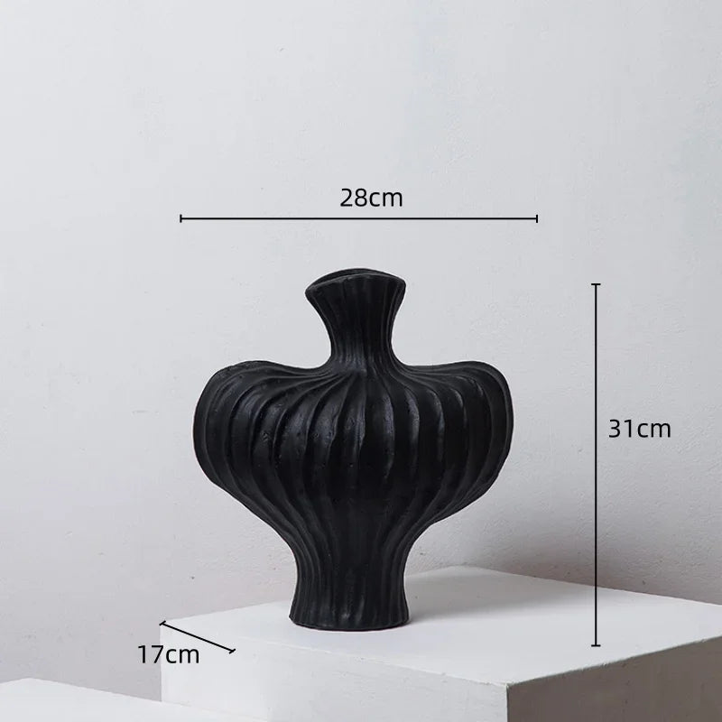 Afralia™ Fringe Heterophore Vase - Handcrafted Porcelain Floral Arrangement Ornament