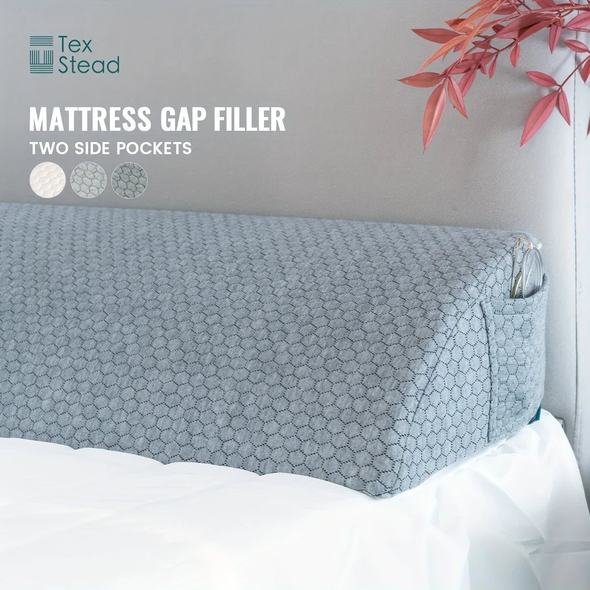 Afralia™ Headboard Pillow Wedge for Mattress Gap Filler and Comfort - Bed Support