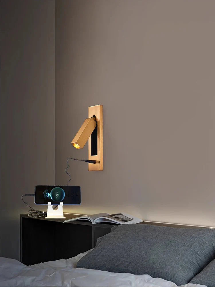 Afralia™ Rotatable LED Wall Sconce, Bedside Reading Light for Bedroom