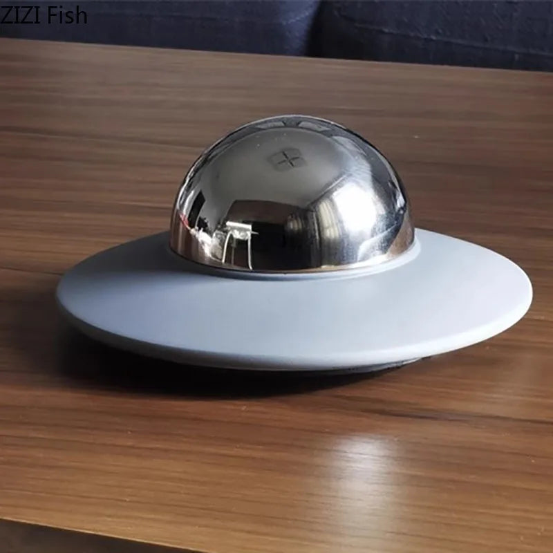 Afralia™ UFO Stainless Steel Ash Tray - Smoking Accessories for Office Table