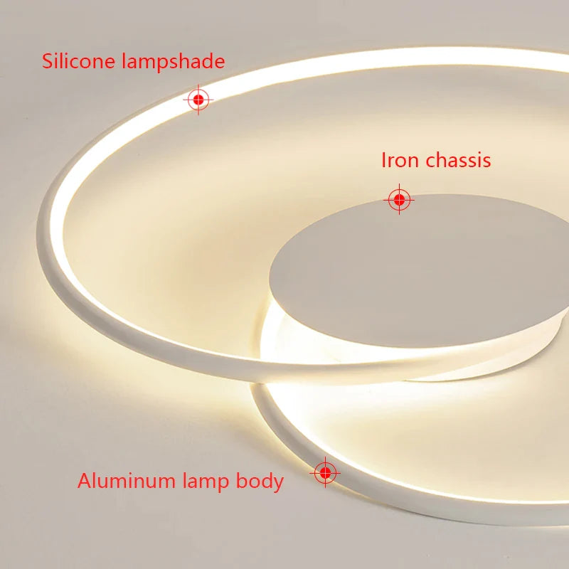 Afralia™ Modern LED Ceiling Lamp - Minimalist Design for Stylish Indoor Lighting