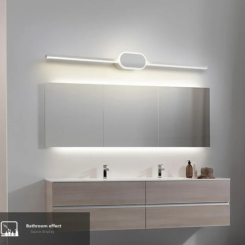 Afralia™ Modern LED Bathroom Wall Lamp - Three Color Adjustable Bedside Light