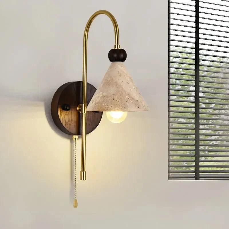 Afralia™ LED Marble Wall Light for Bedroom, Living Room, Dining Room, Hallway