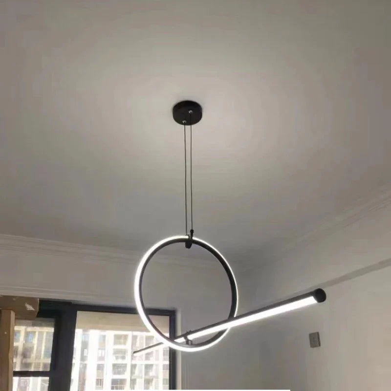 Afralia™ Minimalist Geometric LED Pendant Island Lighting