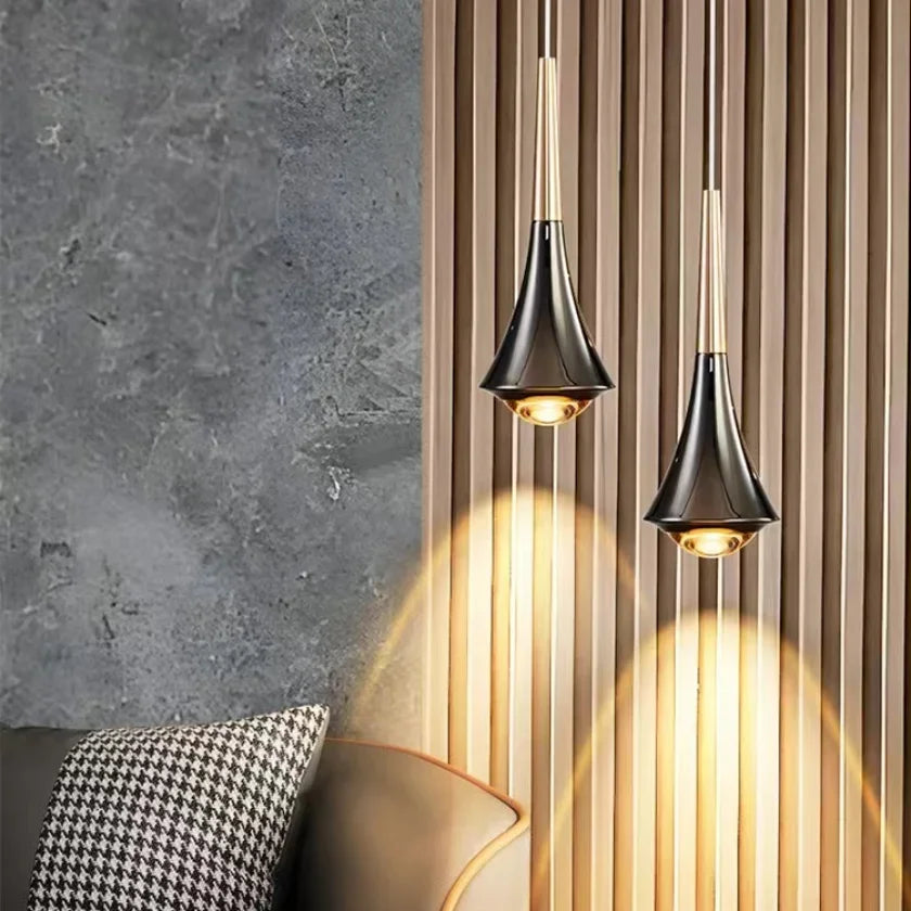 Afralia™ Rain Drop Pendant Chandelier for Bedroom and Living Room