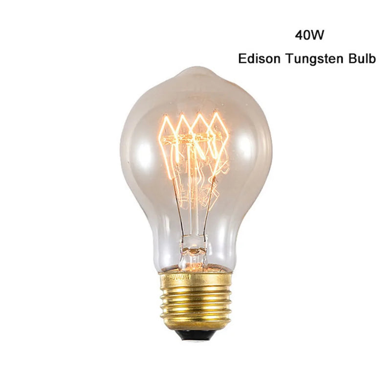 Afralia™ Vintage Edison LED Bulb 4W E27 Dimmable A19 Warm Yellow 2300K Light