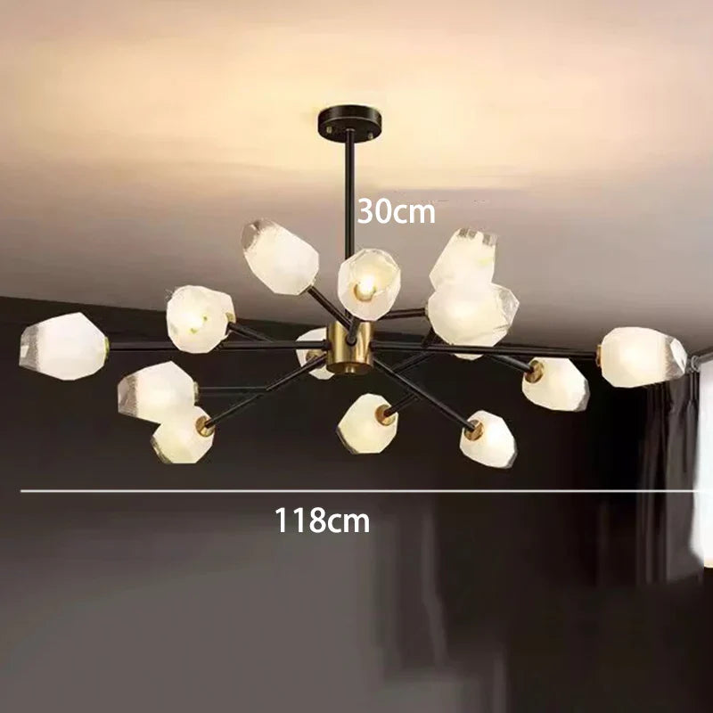 Afralia™ Modern Ceiling Chandelier for Dining Room Living Room Indoor Lighting