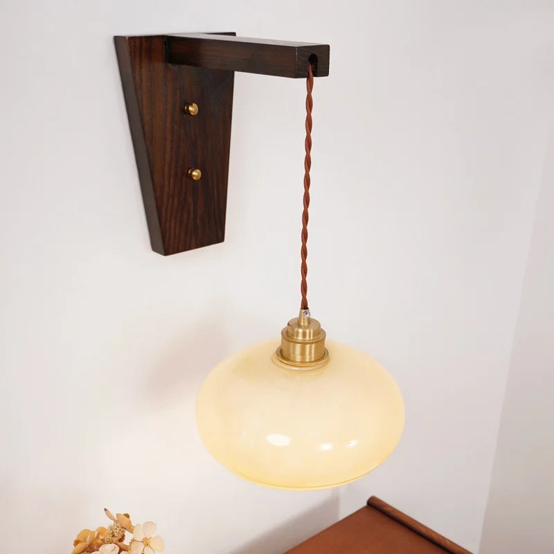 Afralia™ LED Glass Sconce Wall Lamp Nordic Stair Light Fixtures