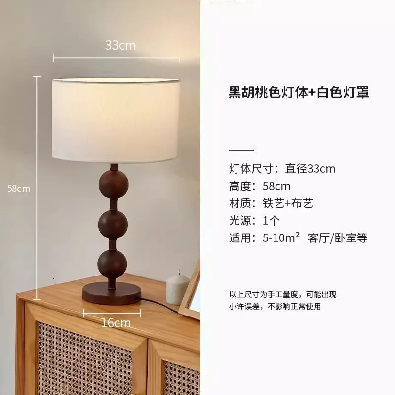 Afralia™ Nordic Bauhaus Gourd Table Lamp, E27 Bedside Decorative Iron Art Desk Light