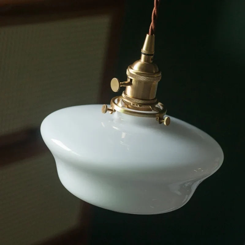 Afralia™ Glass LED Pendant Lights for Kitchen Loft Bar Cafe Living Room