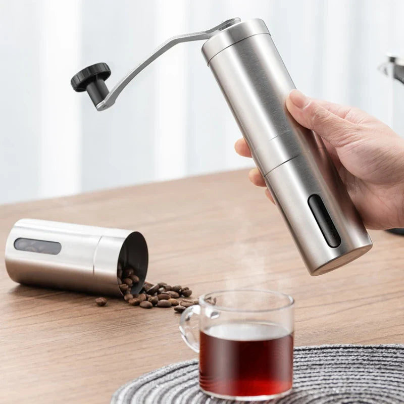 Afralia™ Stainless Steel Manual Coffee Grinder - Professional Handmade Coffee Accessories