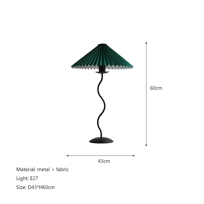 Afralia™ Pleated Fabric LED Floor Lamp for Nordic Minimalist Home Decor