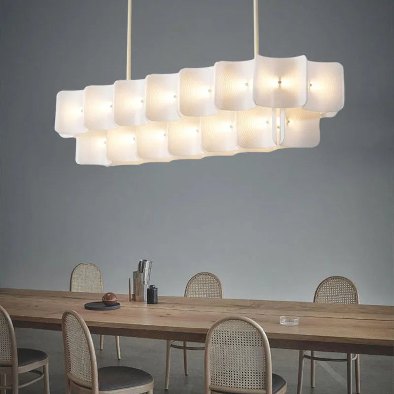 Afralia™ LED Chandelier: Modern Acrylic Kitchen Lighting Fixture with Changeable Dimming