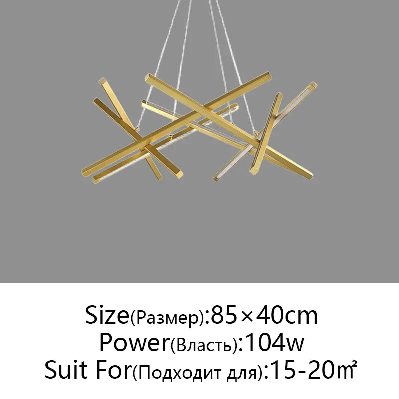 Afralia™ LED Chandelier Remote Control Ceiling Pendant Light for Living Room, Dining Room, Bedroom