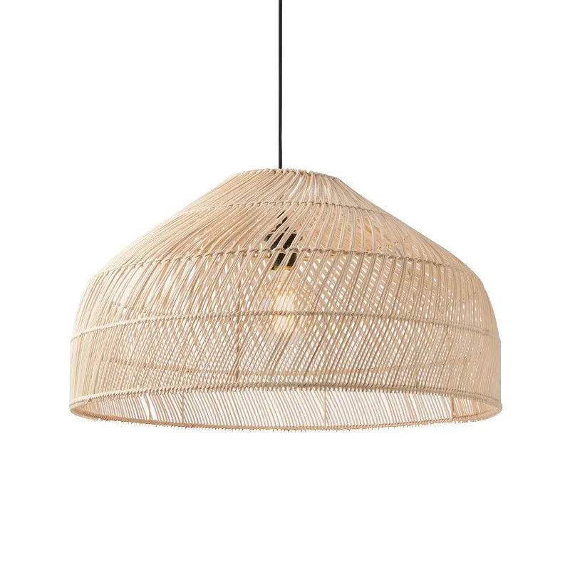 Afralia™ Rattan Pendant Chandeliers: Vintage LED Lighting for Living Room, Dining Room Decor