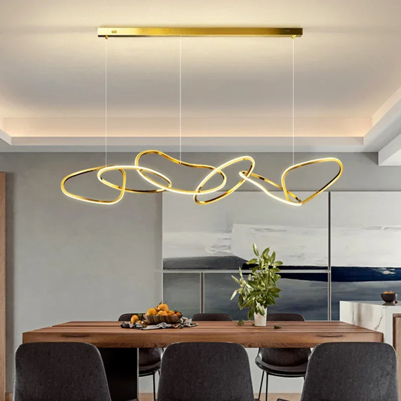 Afralia™ Modern Home Living Room Chandelier Pendant Ceiling Lamps Dining Indoor Lighting