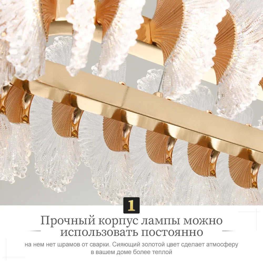 Afralia™ Coral Flower Crystal Chandelier: Modern Luxury LED Pendant Lighting for Home