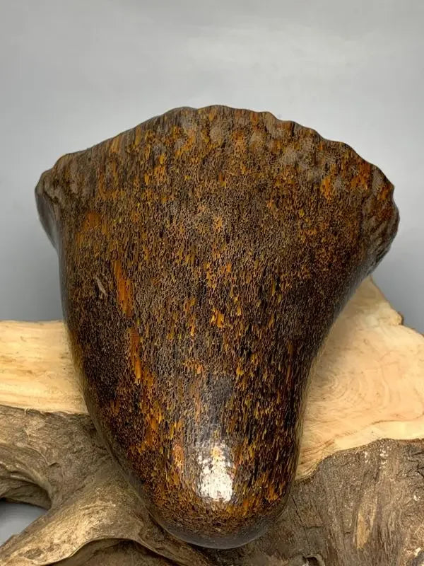 Afralia™ Ox Horn Statue Sculpture - Handcrafted Natural Ox Horn Sculpture