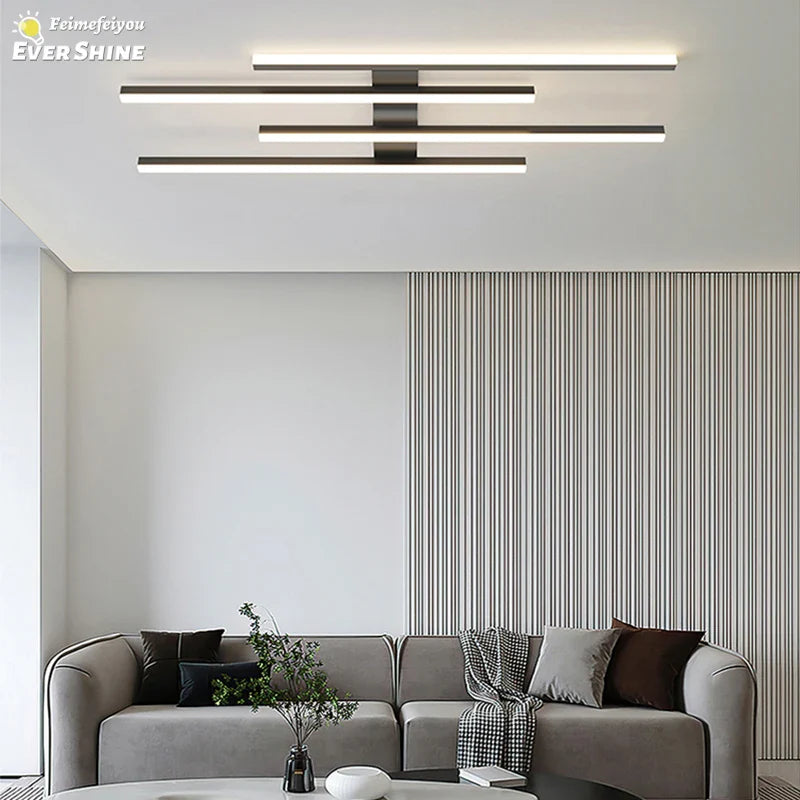 Afralia™ Modern LED Ceiling Chandelier for Home Decor