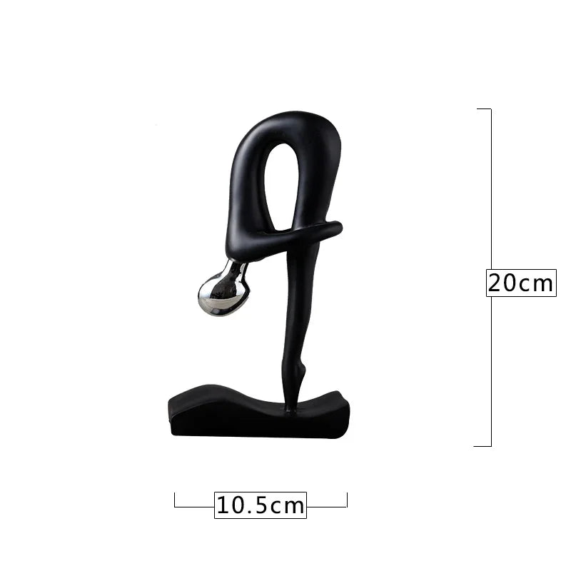 Afralia™ Champion Cyclist Sculpture Resin Figurine Modern Art Home Decor