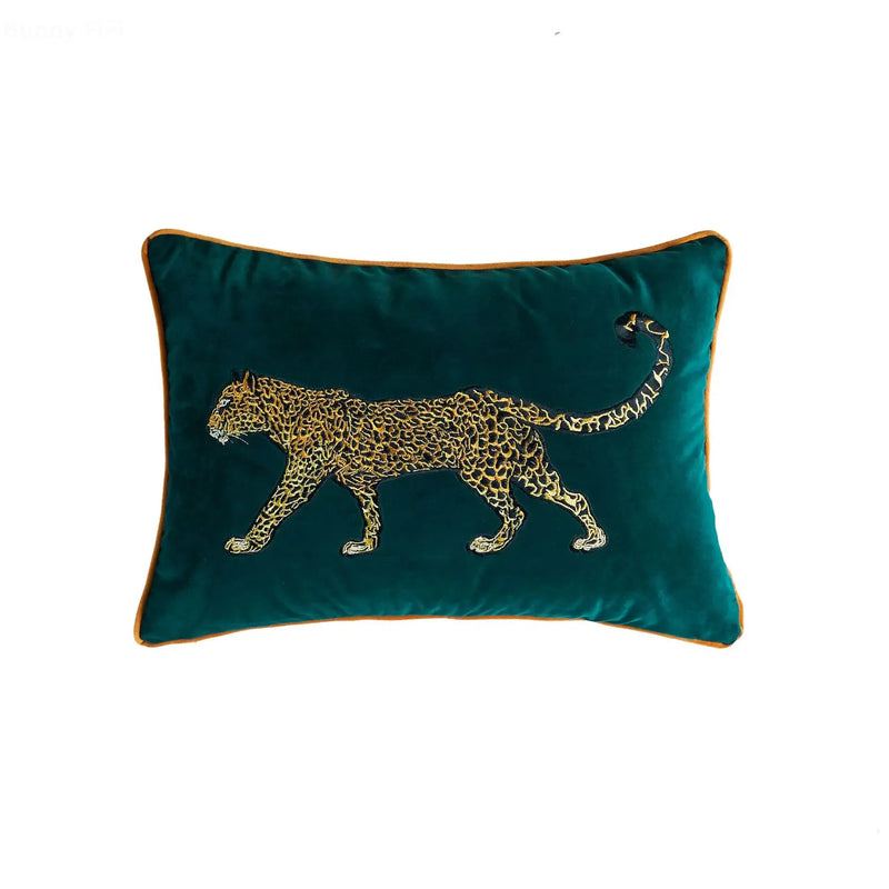 Afralia™ Velvet Tassel Animal Cushion Cover - High Level Home Decor for Sofa & Chair