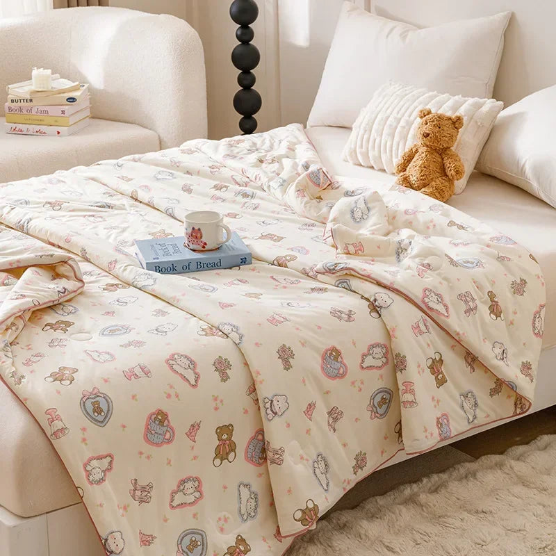 Afralia™ Cooling Summer Blanket | Soft & Breathable Natural Plant Comforter