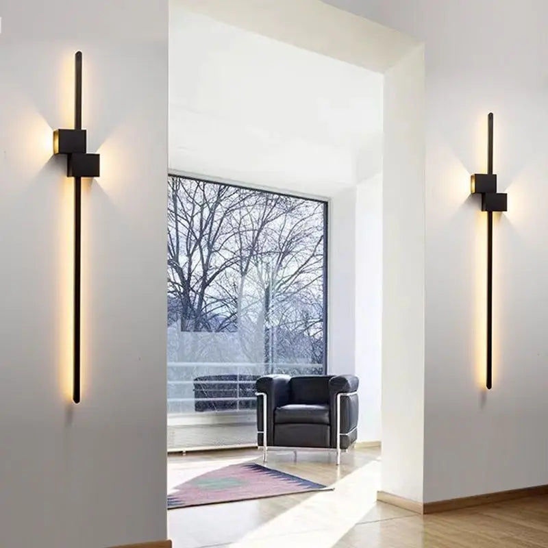 Afralia™ Minimalist LED Wall Lamp for Living Room Bedroom Aisle Decor