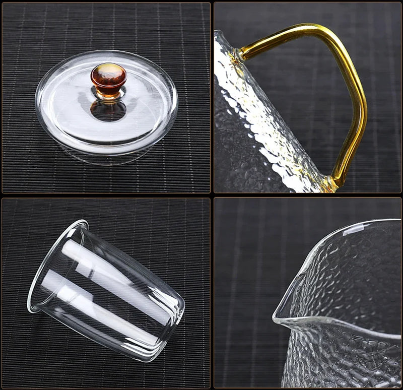 Afralia™ Heat-Resistant Glass Teapot with Pu Erh Infuser for Tea Brewing