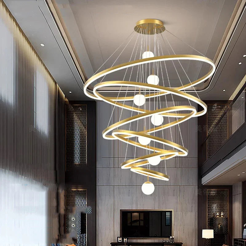 Afralia™ Modern LED Branch Chandelier for Living Room, Staircase, and Entrance Hall