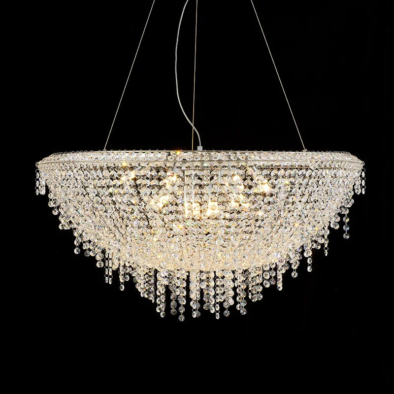 Afralia™ Crystal Bird Nest Chandelier for Modern Living Dining Room Indoor Lighting