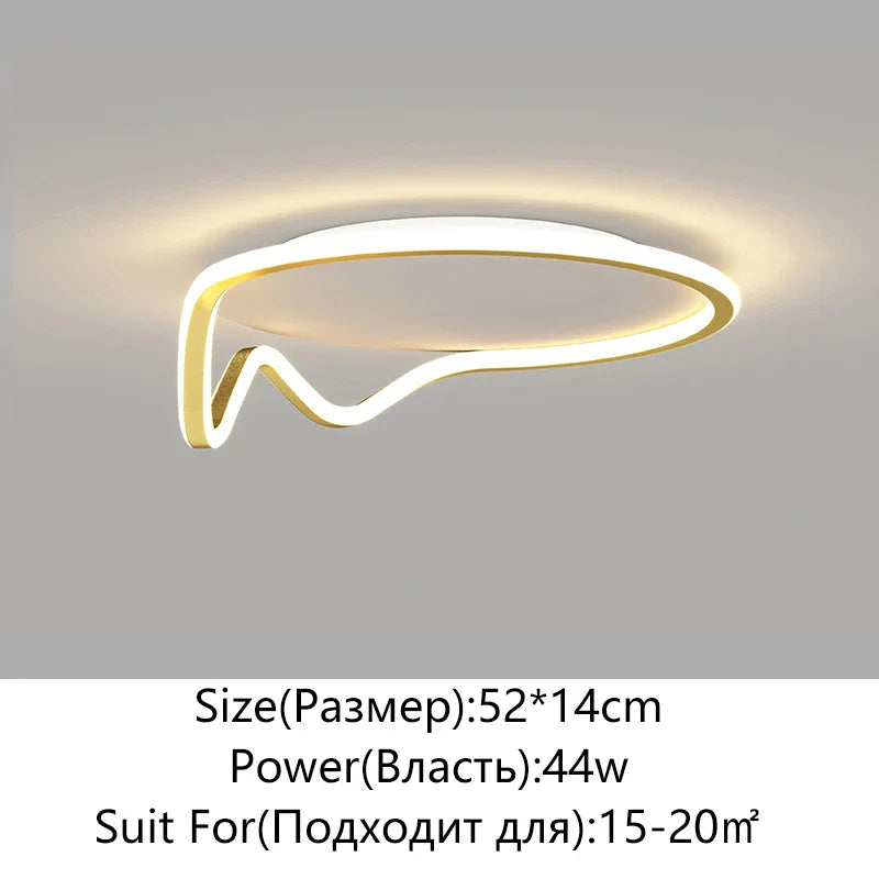 Afralia™ Geometry Round LED Ceiling Light for Home Decor