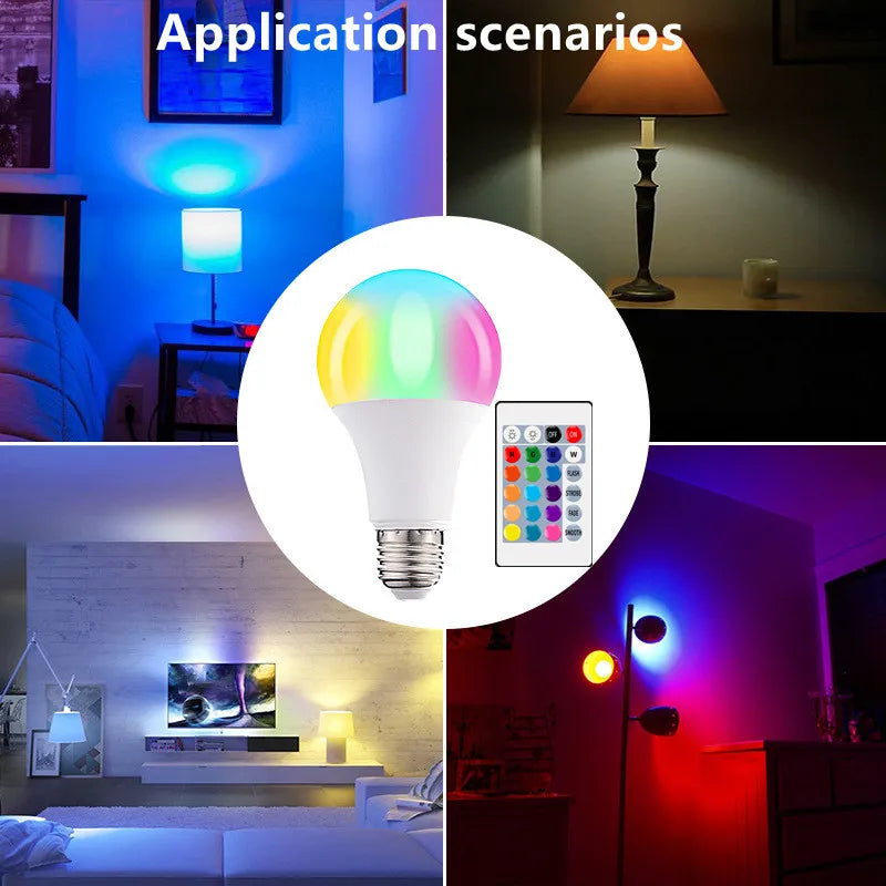 Afralia™ RGBW LED Lamp Bulb 15W with Remote Control - Colorful Smart Lighting