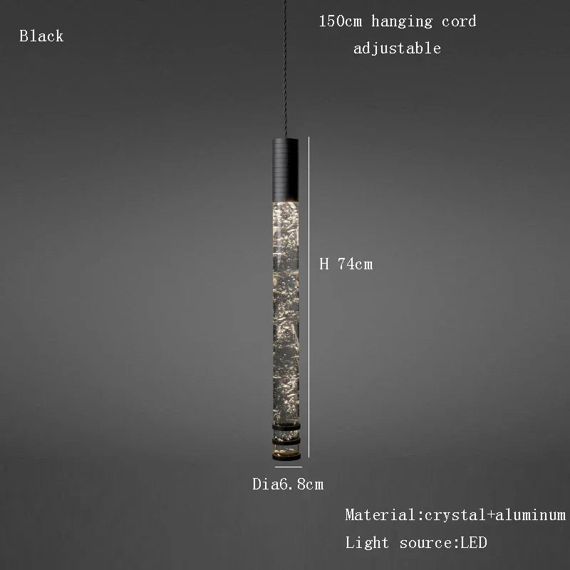 Afralia™ Crystal Pendant Lights for Kitchen Island, Home Decor, Bedside, Living Room