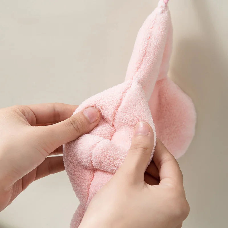 Afralia™ Coral Fleece Hand Towels: Thick, Breathable, Super Absorbent Dishcloth for Kitchen & Bathroom