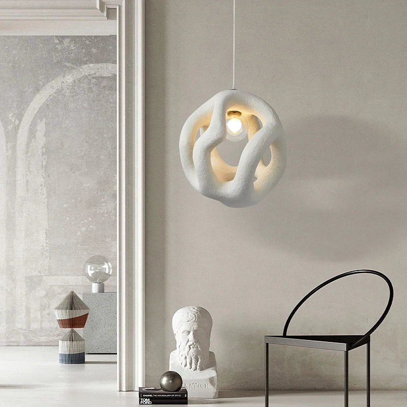 Afralia™ Wabi Sabi LED Chandelier: Nordic Handmade Japan Style Pendant Lamp for Kitchen Island