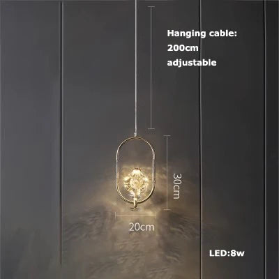 Afralia™ Crystal LED Ceiling Chandelier - Dimmable Art Deco Pendant Light