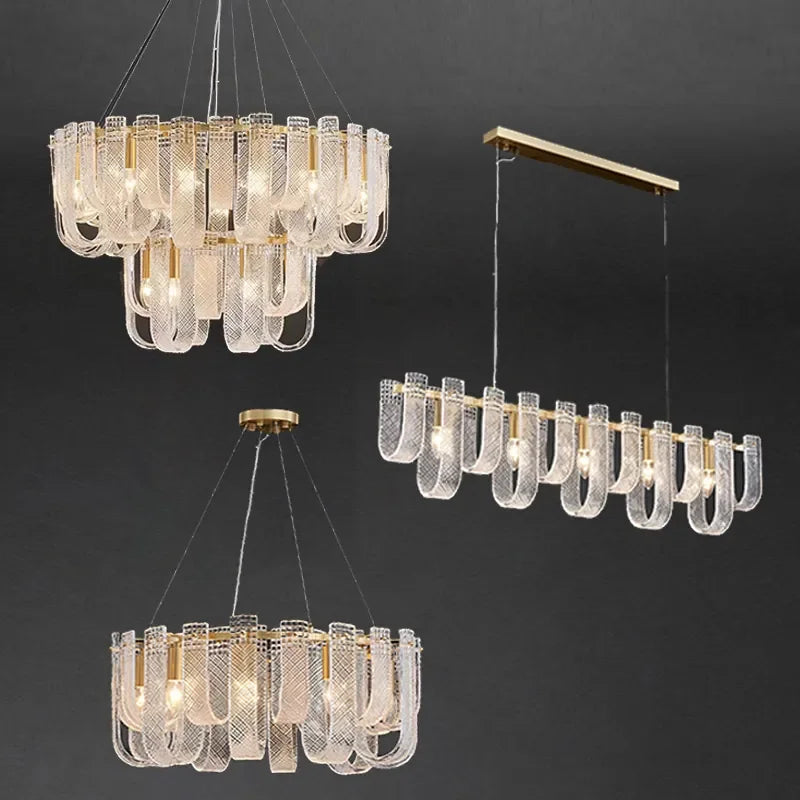 Afralia™ Modern Ring Chandelier: Designer Lustre Pendant Light for Home Décor