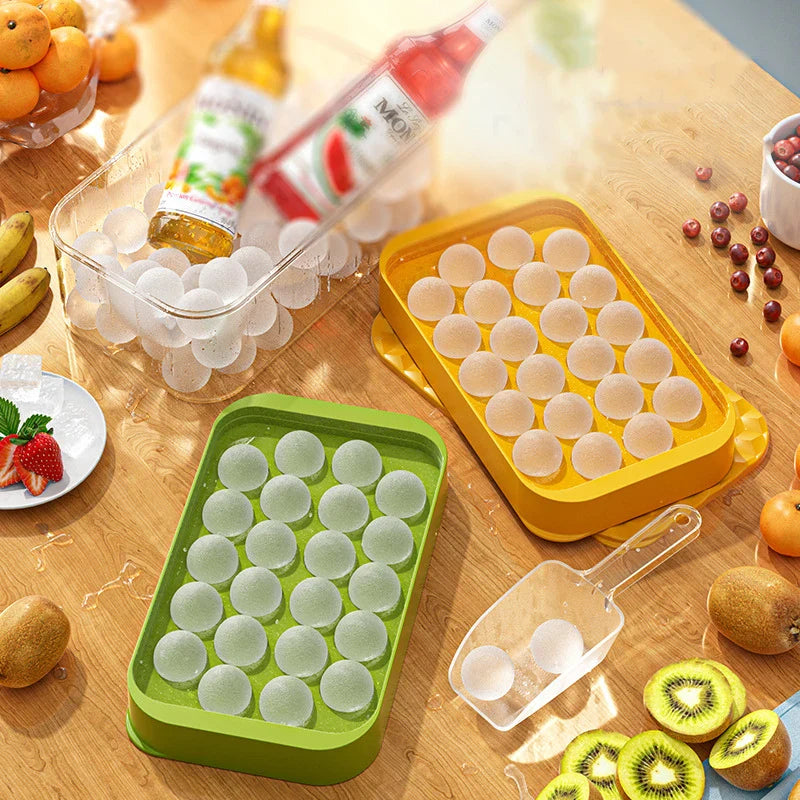 Afralia™ Ice Mould Tray | Quick Demould Silicone Ice Box | Creative Kitchen Bar Freezer Drink Cooling