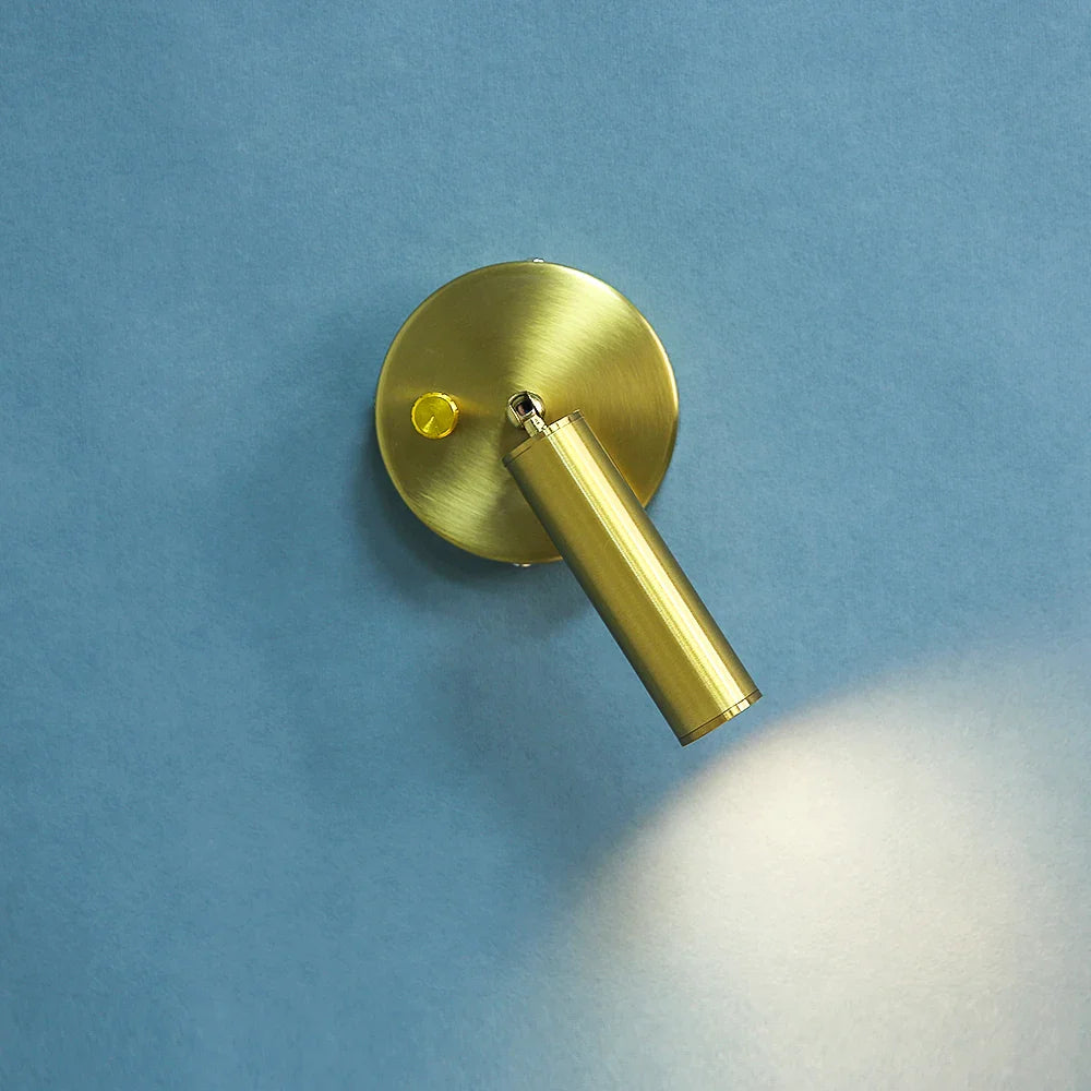 Afralia™ LED Wall Lamp: Modern Warm Light with Knob Switch for Living Room, Bedroom, Hotel