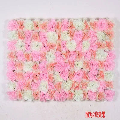 Afralia™ Silk Rose Flower Wall Decor Champagne Artificial Wedding Backdrop