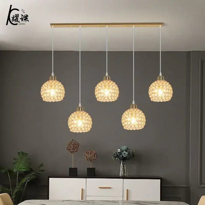 Afralia™ Crystal Dining Pendant Lamp - Modern Nordic Minimalist Design